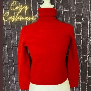 Charter Club Red Turtleneck Sweater